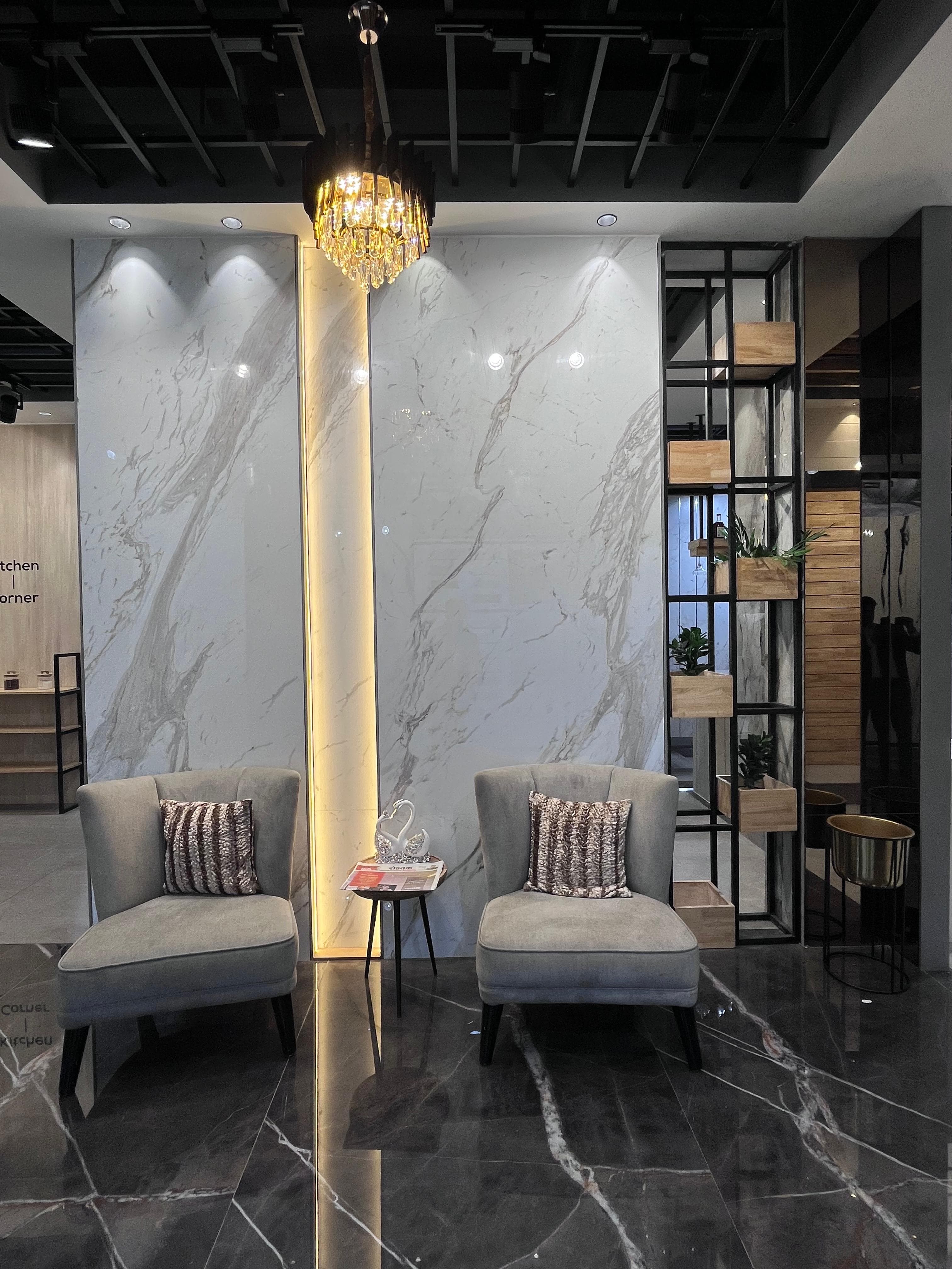 VIP Client Waiting Lounge & Marble Feature Wall